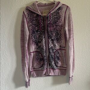 Billabong Purple and Black Hoodie M